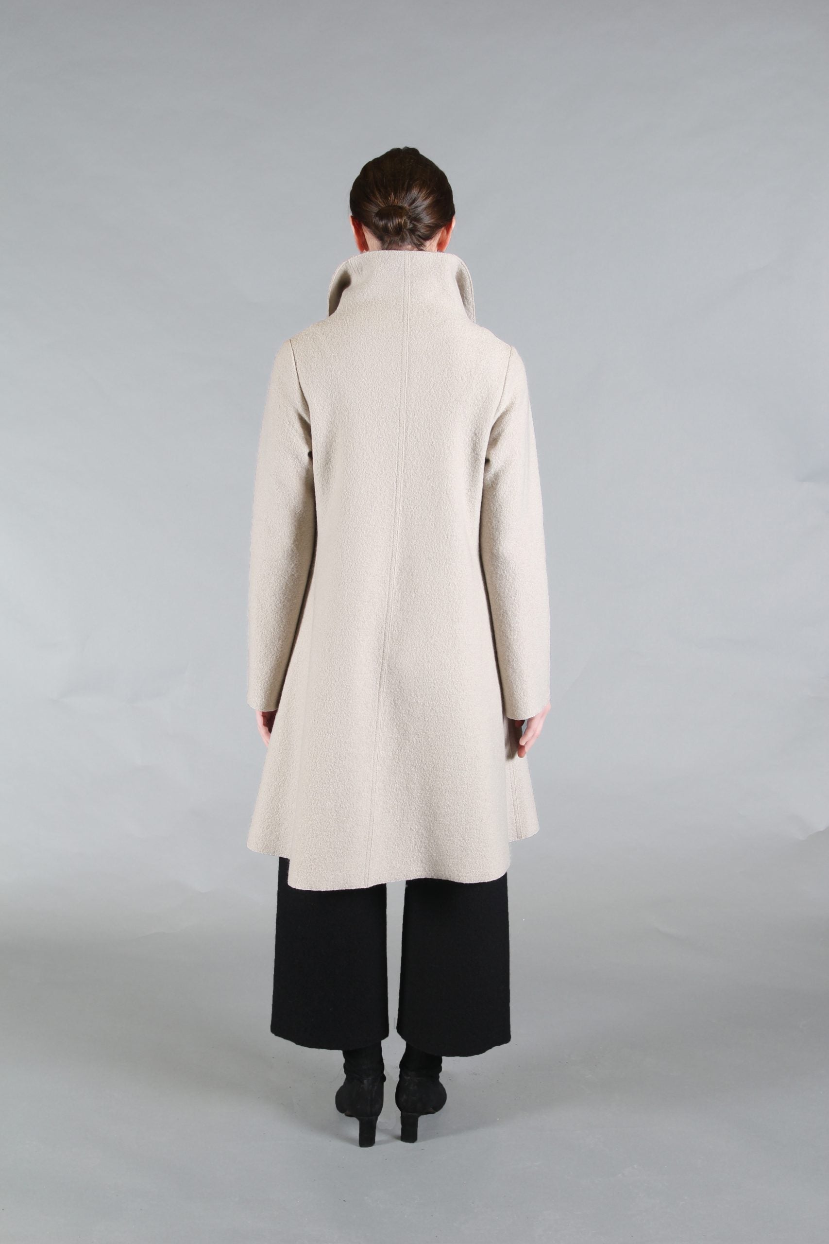 RITA, Coat in Boiled Wool image 3