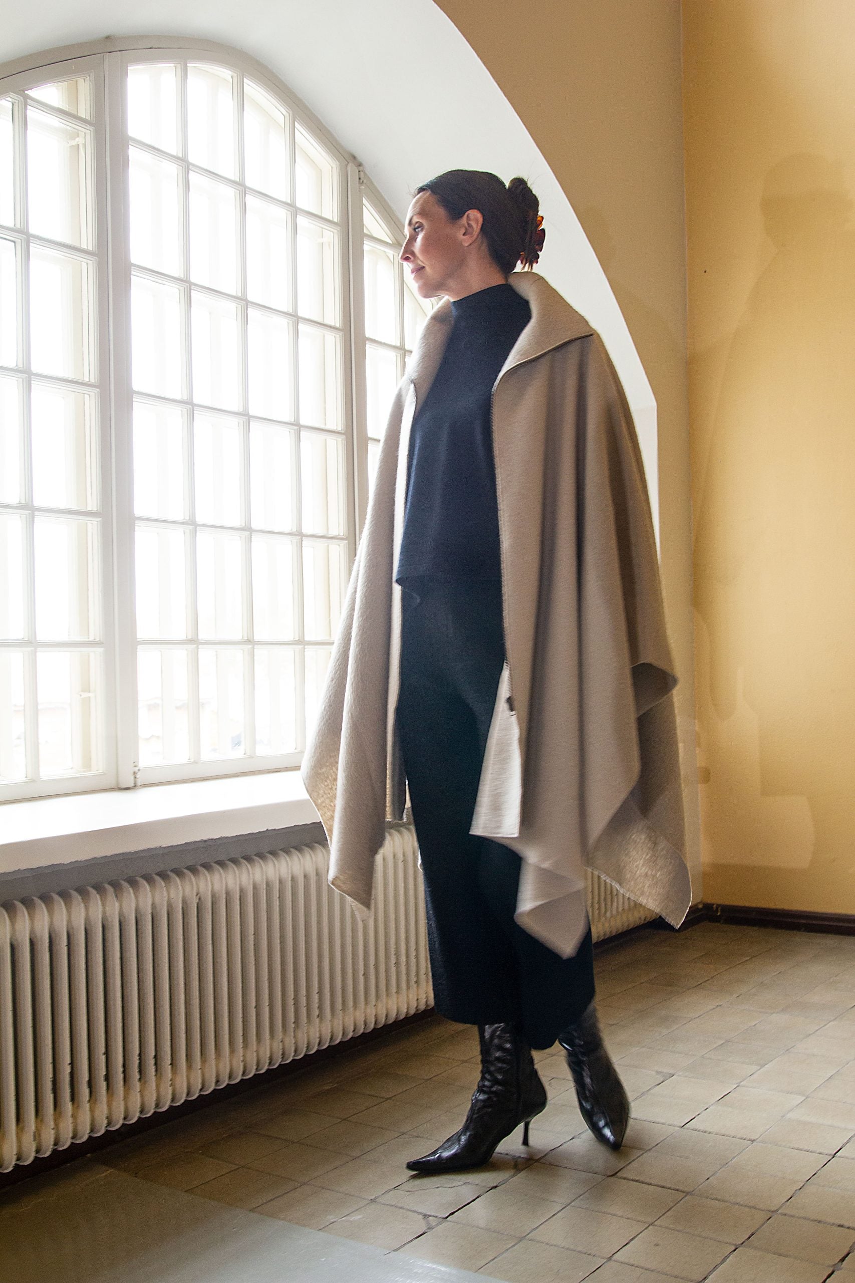 NUJAK, Cape in Boiled Wool image 1