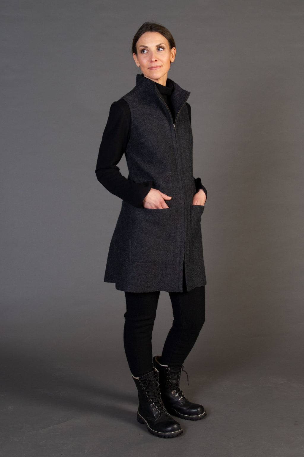 NAHU, Vest in Boiled Wool image 0