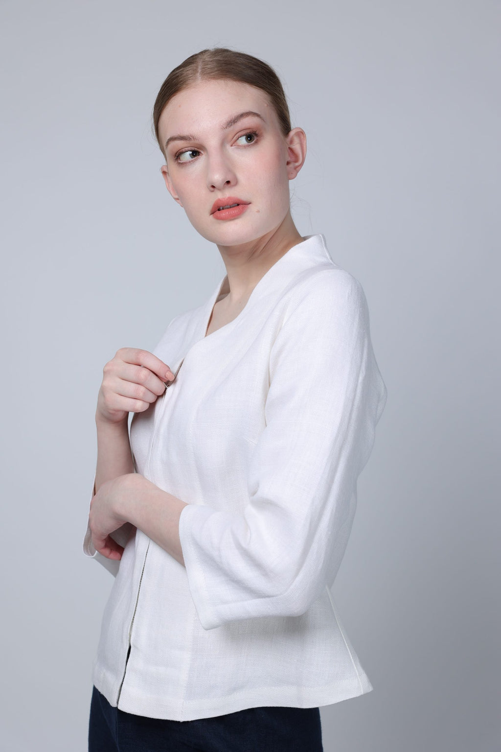 LOVISA, Jacket in Linen image 2