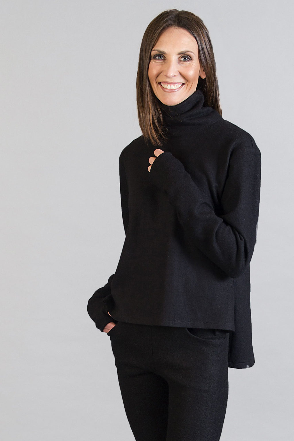 FREJA, Top in Boiled Wool Fine image 2