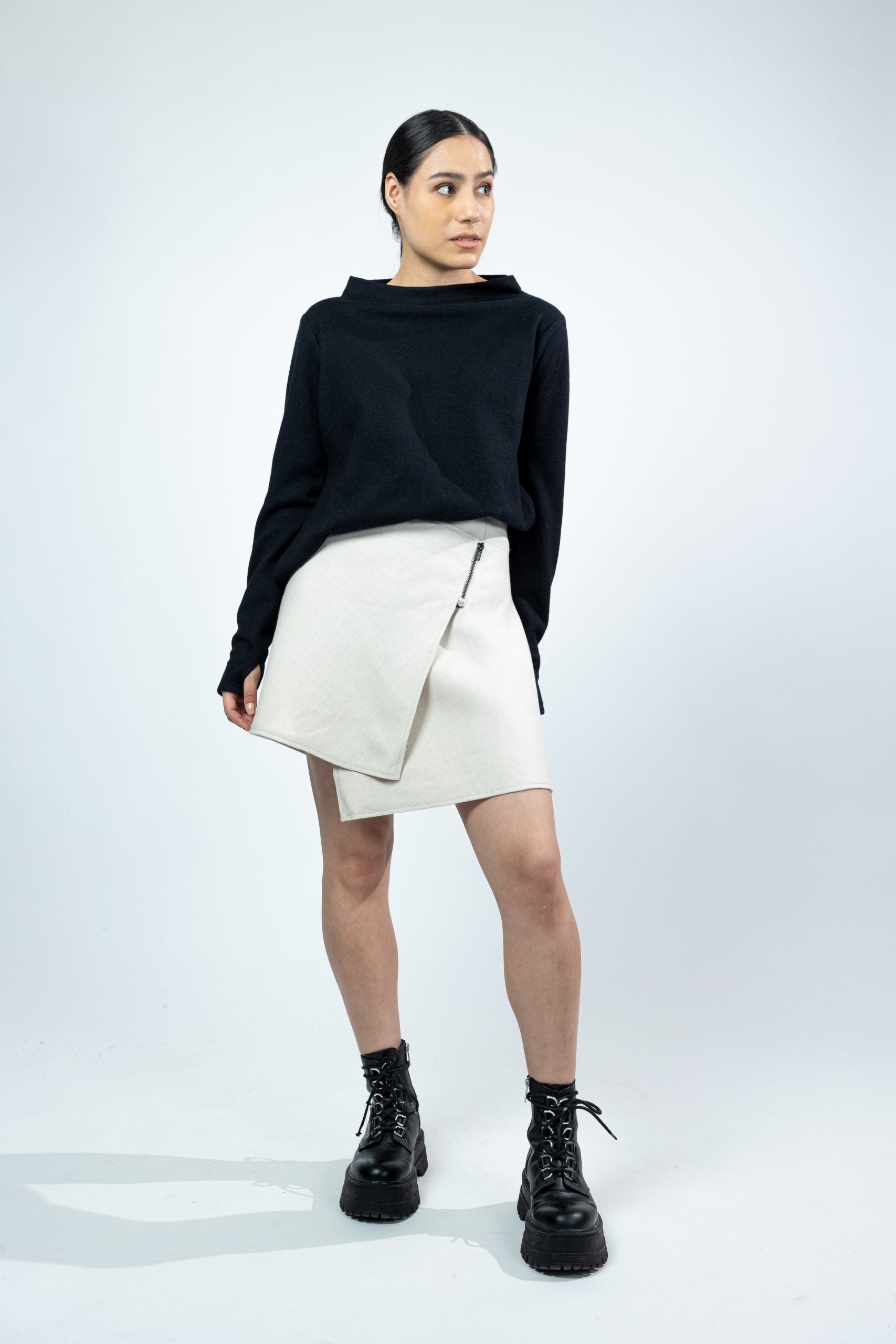 NUKKA, Top in Boiled Wool Fine image 1