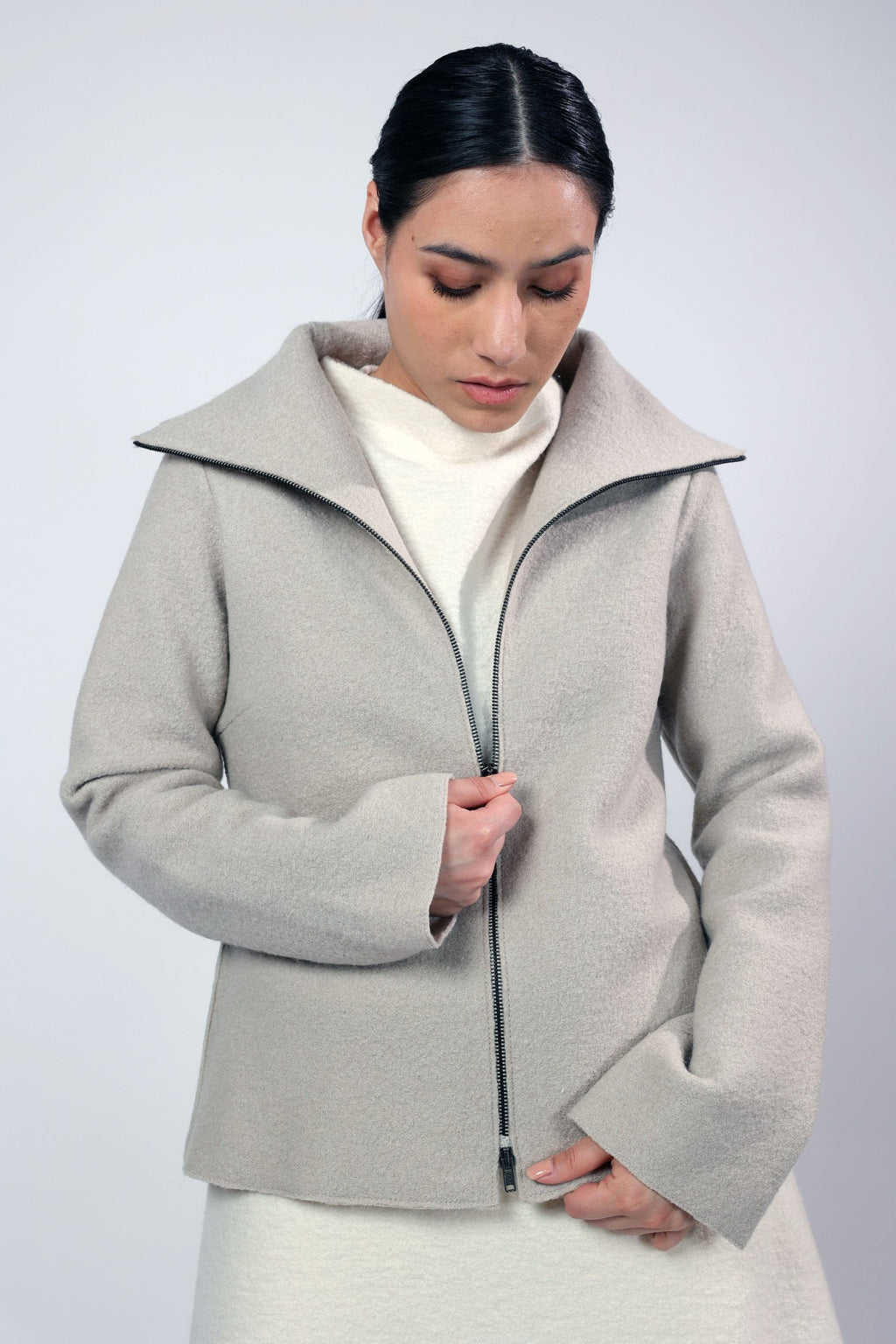 ELSE, Coat in Boiled Wool image 0