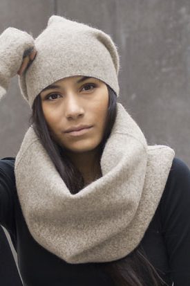 EBBA, Tube Scarf in Boiled Wool image 0