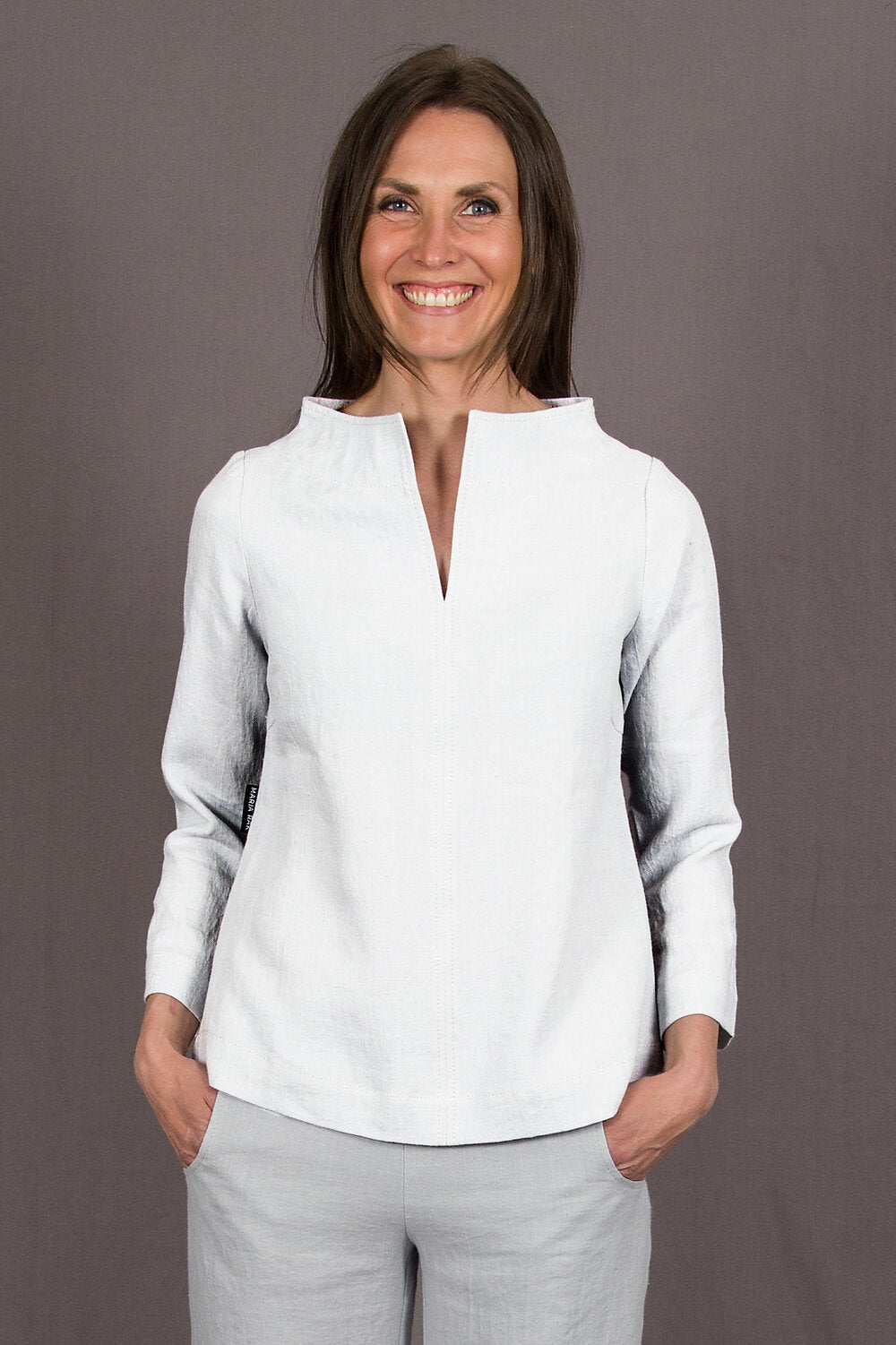 BIANCA, Top in Thin Linen image 3