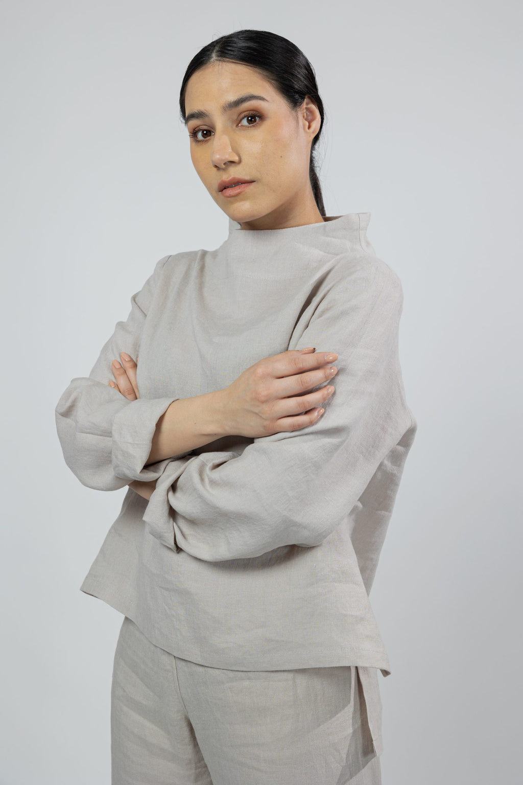 THELMA, Top in Thin Linen image 2