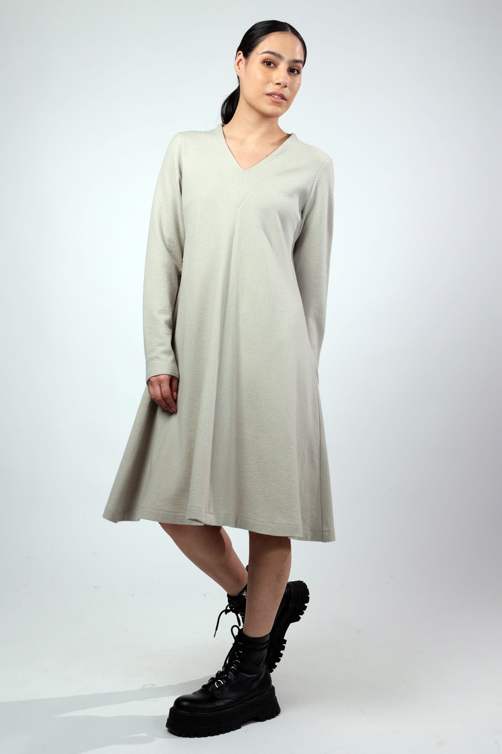VERONICA, Dress in Boiled Wool Fine image 3