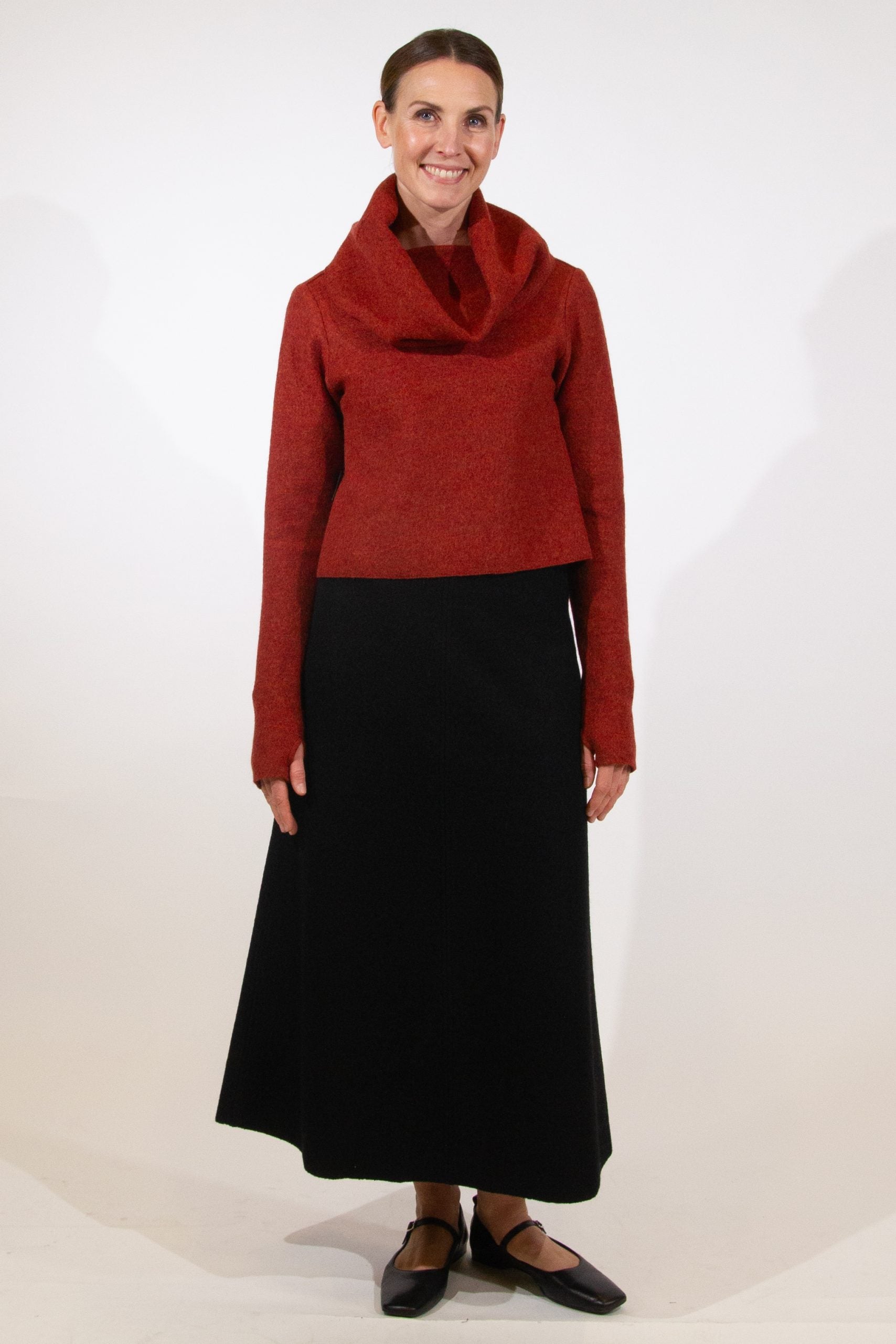 SIENNA, Top in Boiled Wool image 0