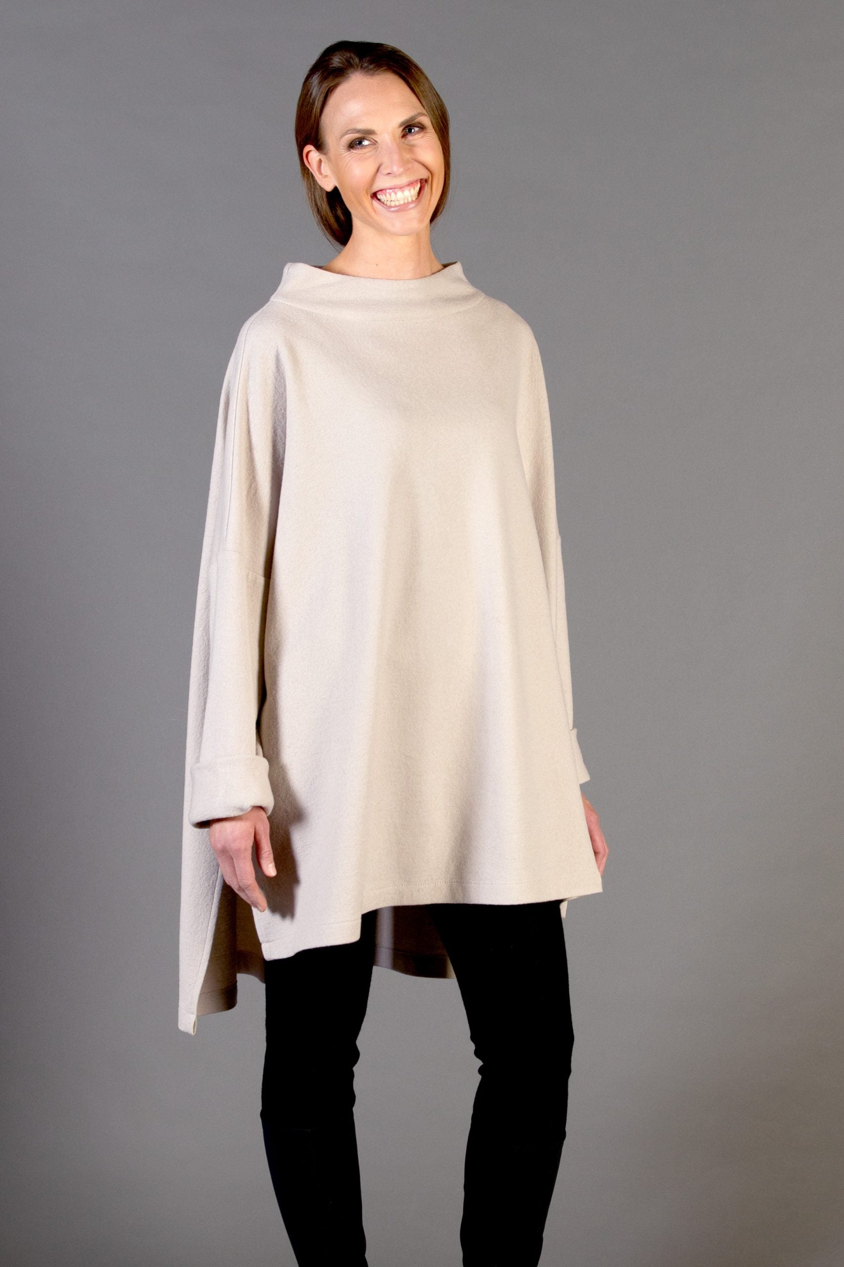 CILLA, Tunic in Boiled Wool Fine image 0