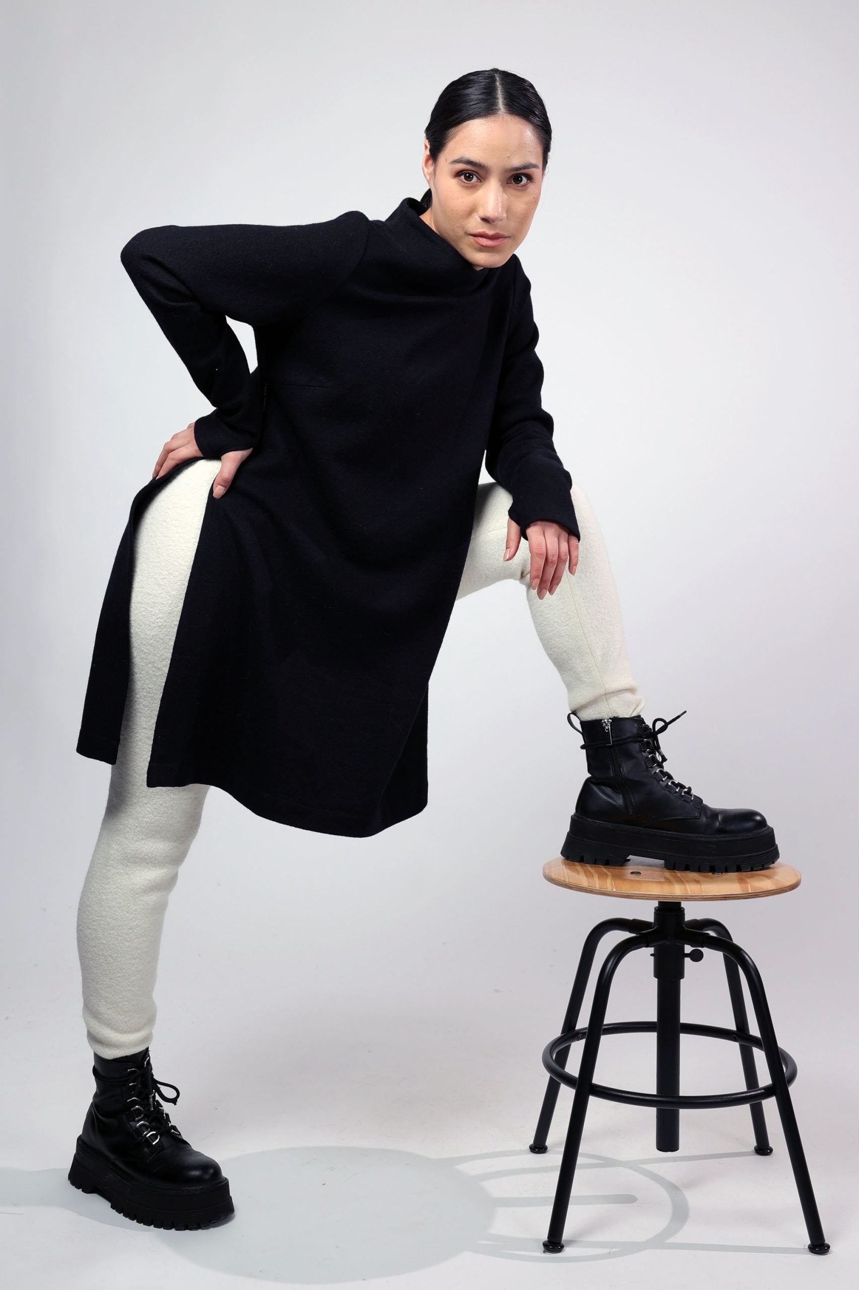 MALVA, Tunic in Boiled Wool Fine image 0