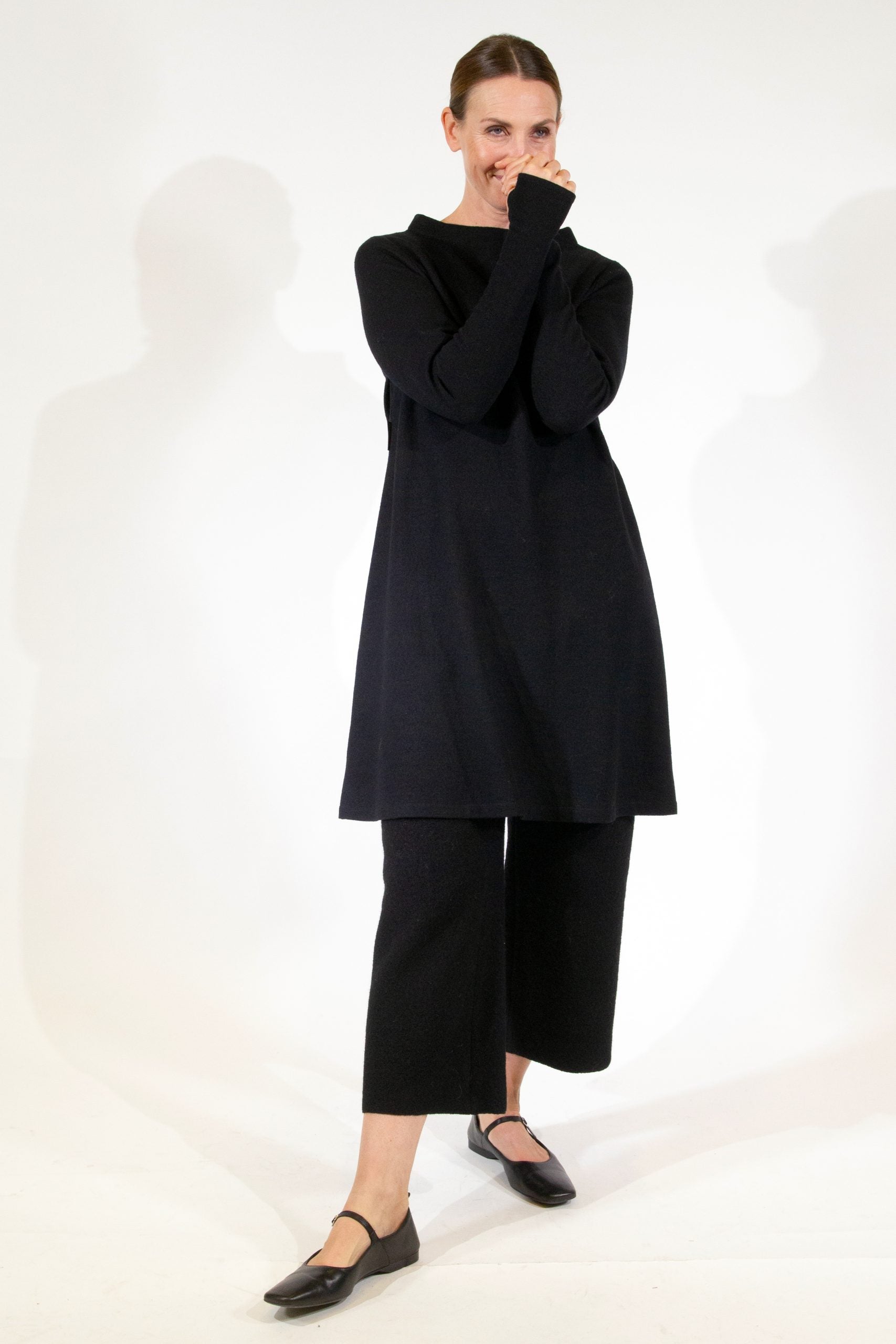 FROLLA, Dress in Boiled Wool Fine image 0