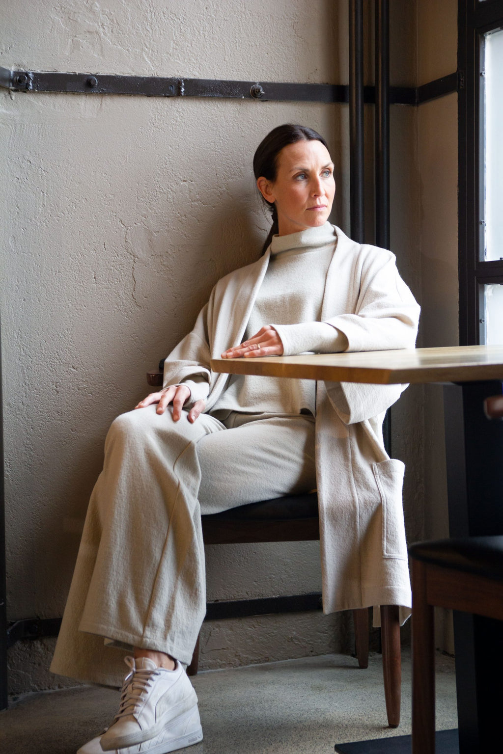 PERLA, Cardigan in Boiled Wool Fine image 7