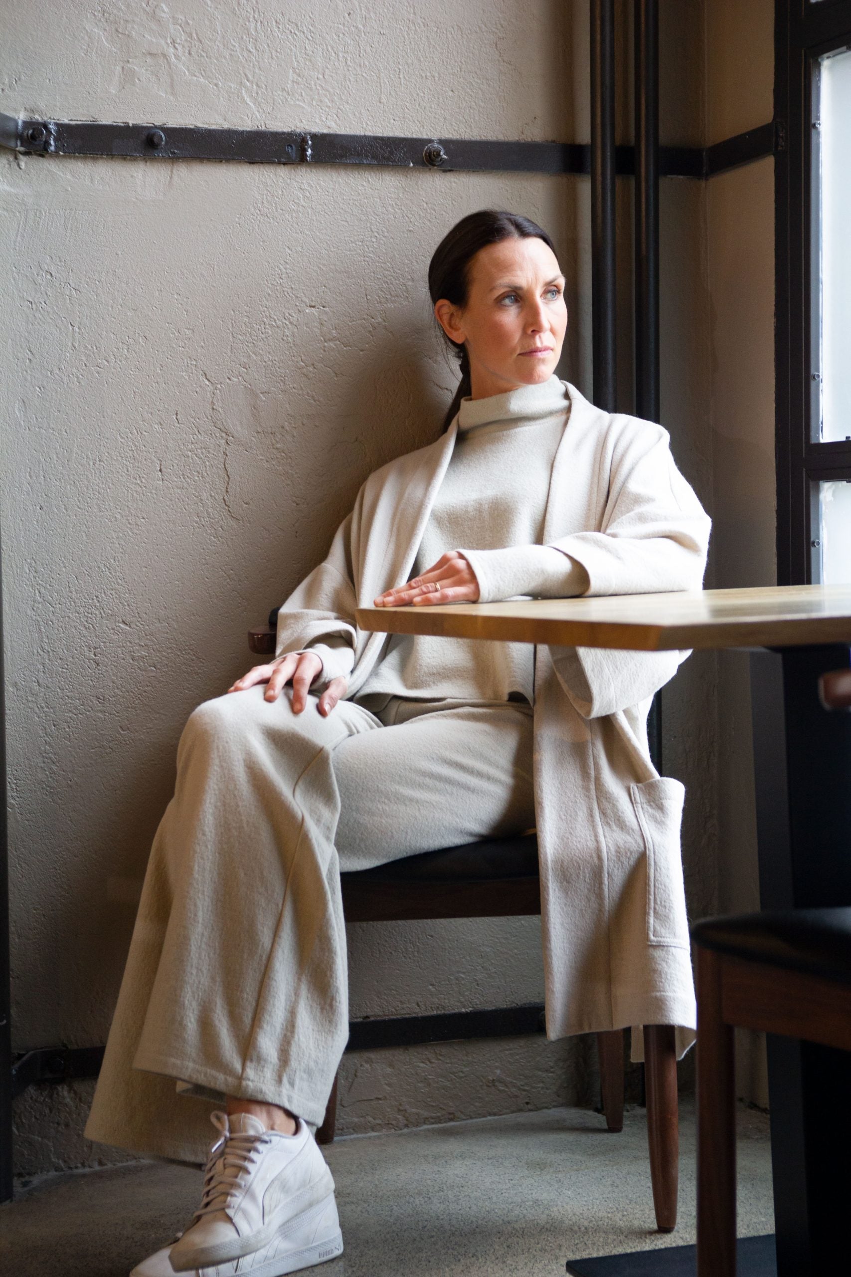 PERLA, Cardigan in Boiled Wool Fine image 7