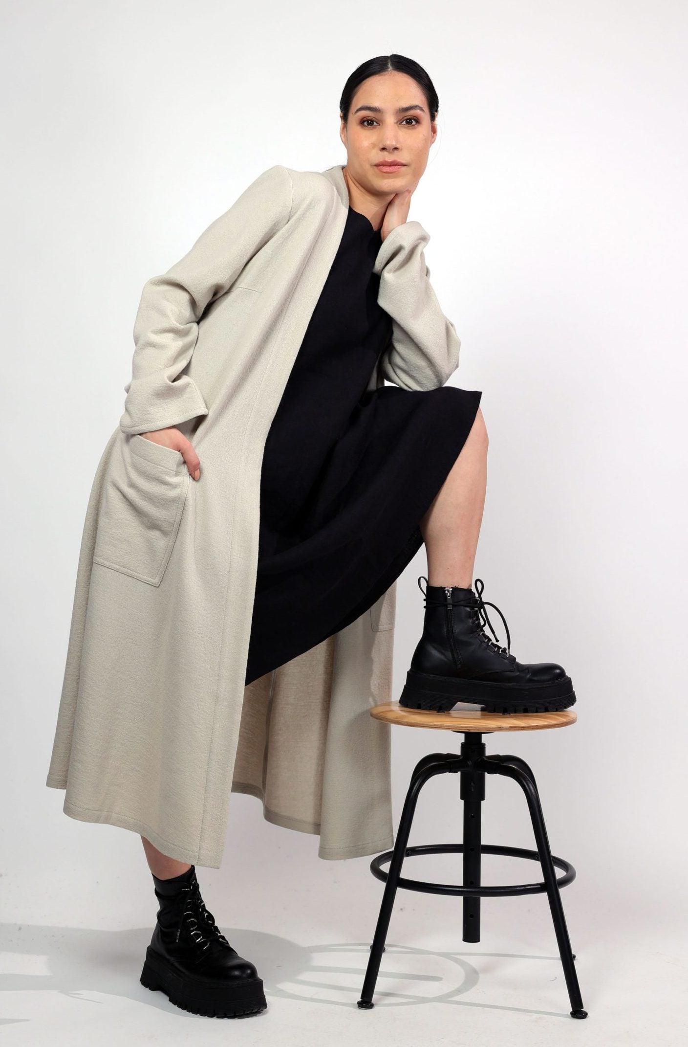 NANNA, Cardigan in Boiled Wool Fine image 0