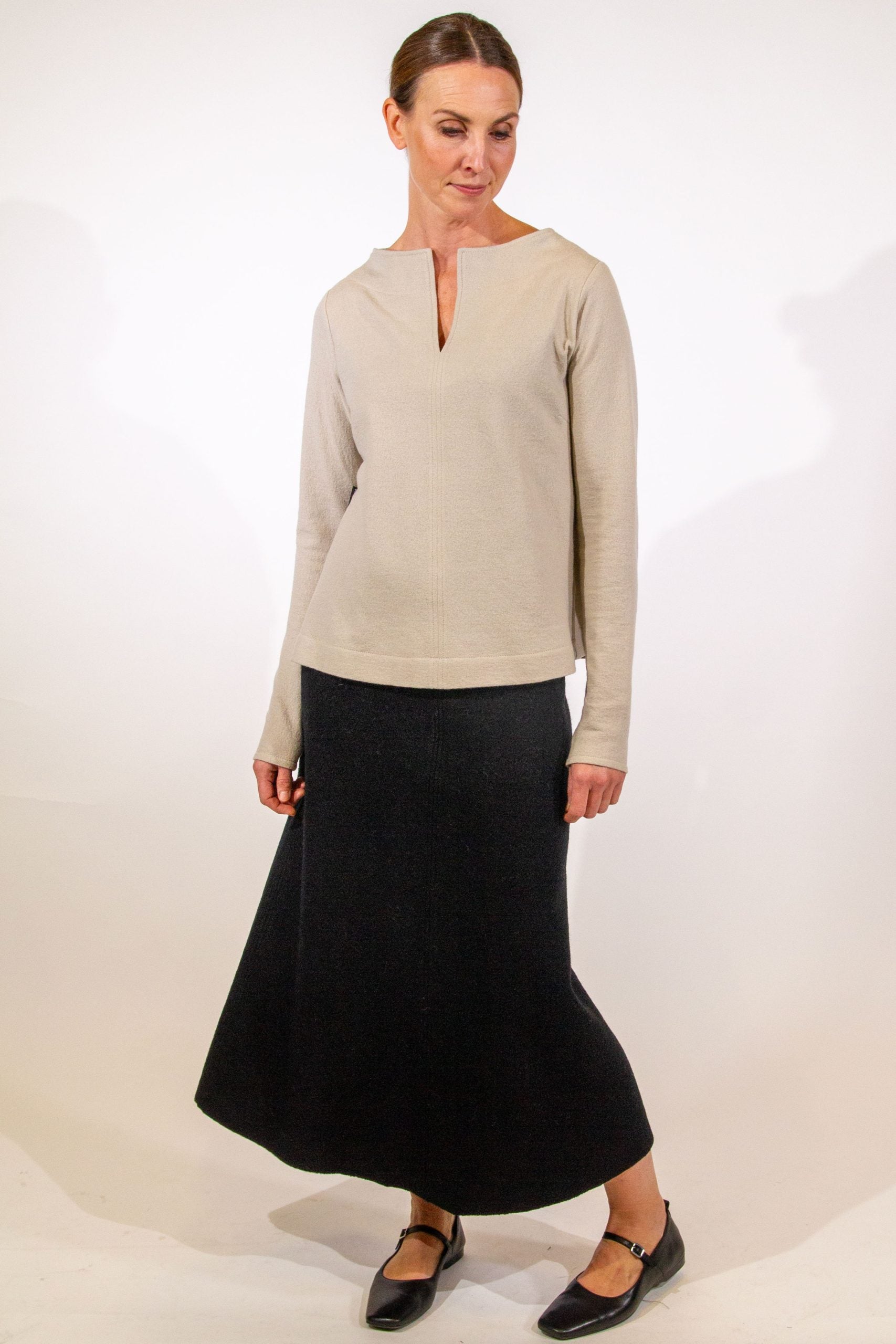 EMILIA Top in Boiled Wool Fine image 0
