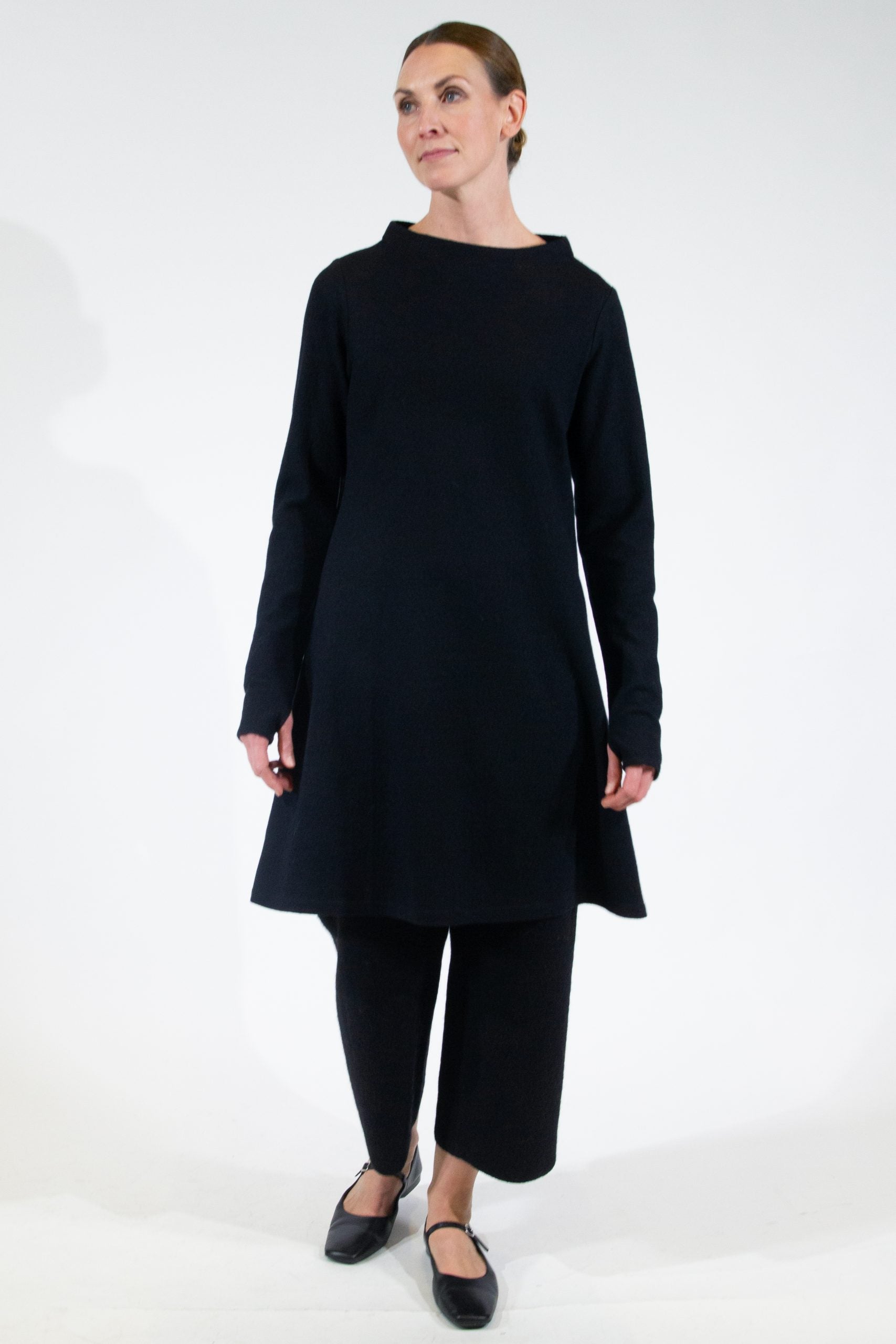 FROLLA, Dress in Boiled Wool Fine image 6