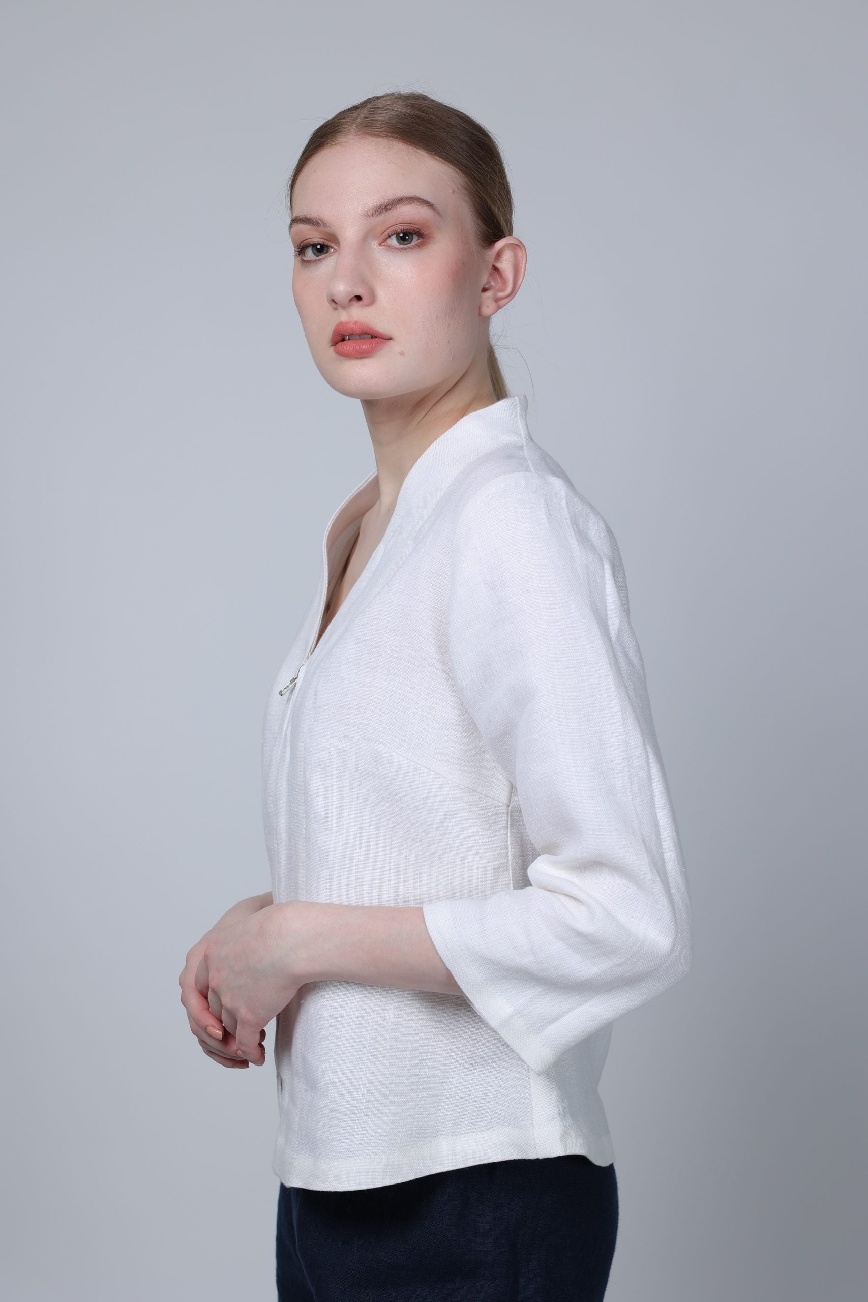LOVISA, Jacket in Linen image 3