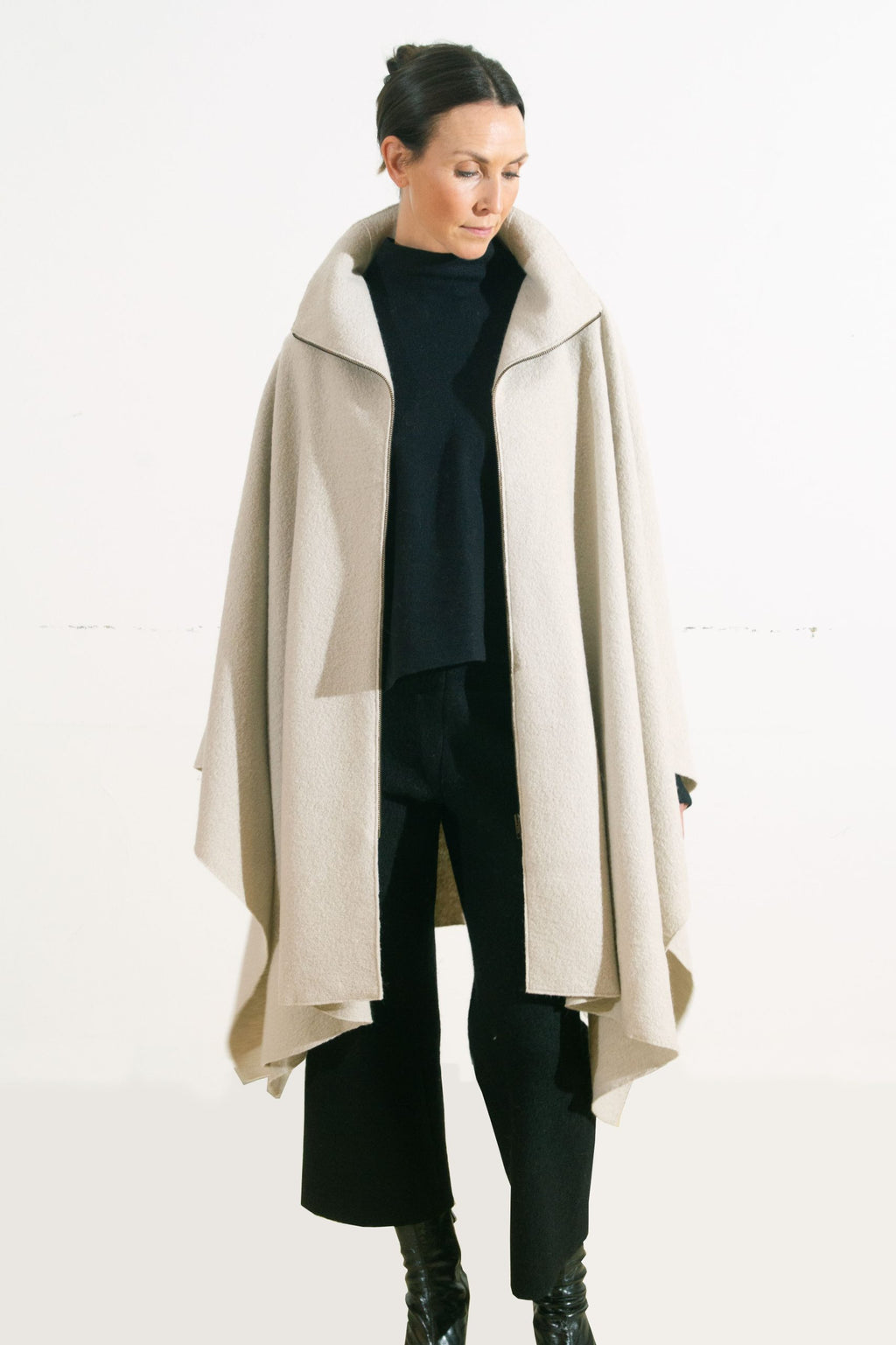 NUJAK, Cape in Boiled Wool image 0