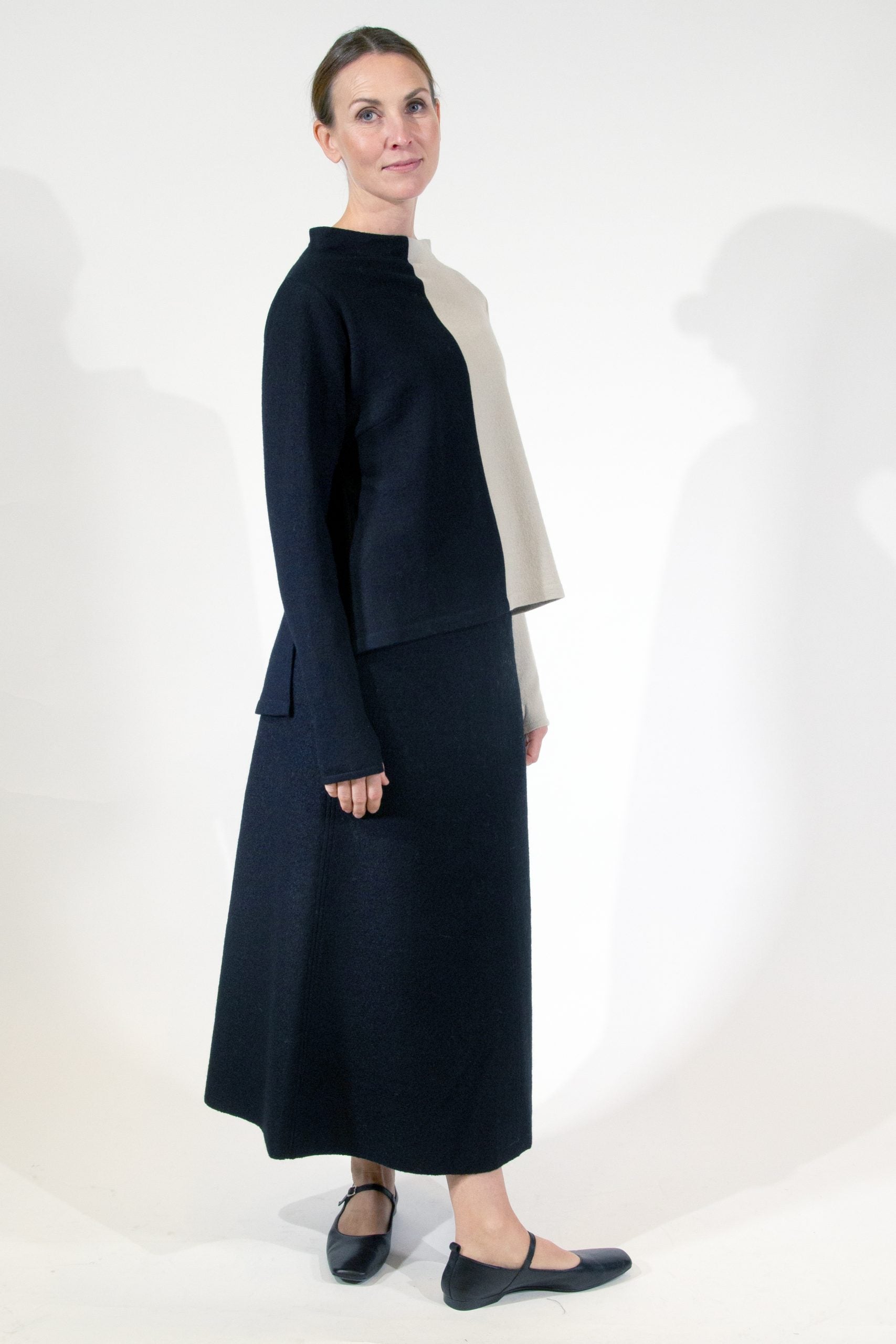 NUKKA CHESS, Top in Boiled Wool Fine image 4