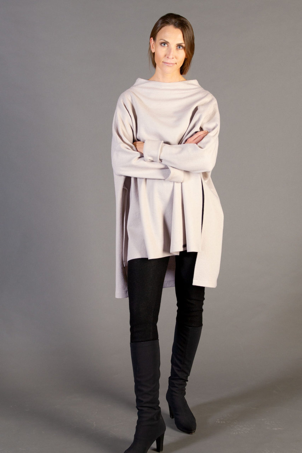 CILLA, Tunic in Boiled Wool Fine image 2
