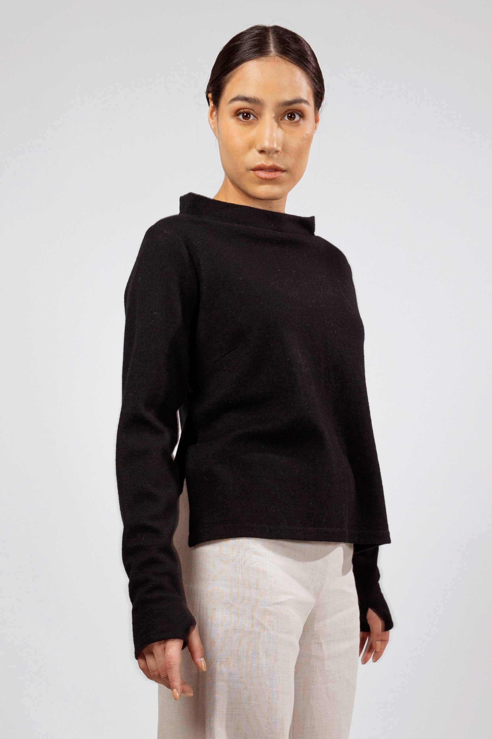 NUKKA, Top in Boiled Wool Fine image 0