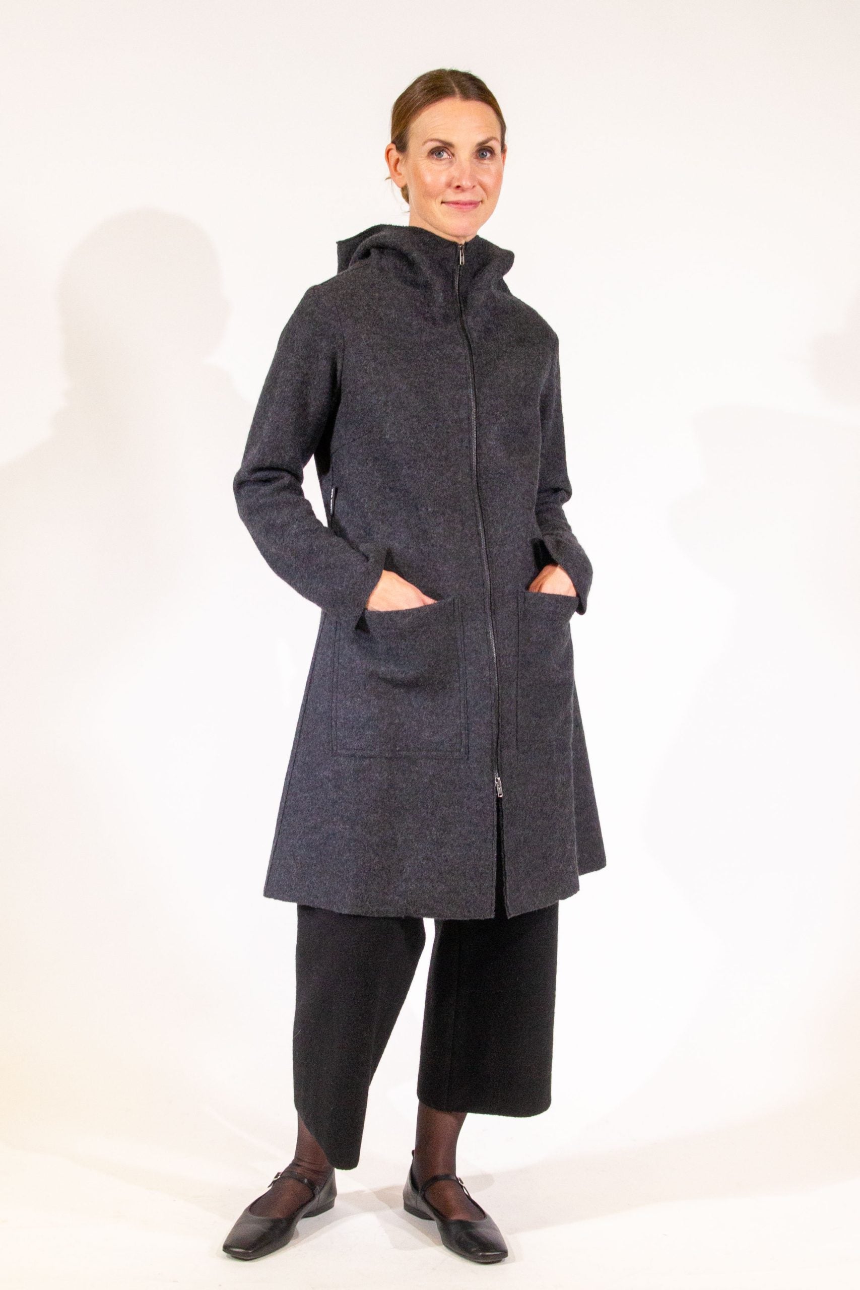 MYRNA, Coat in Boiled Wool image 0