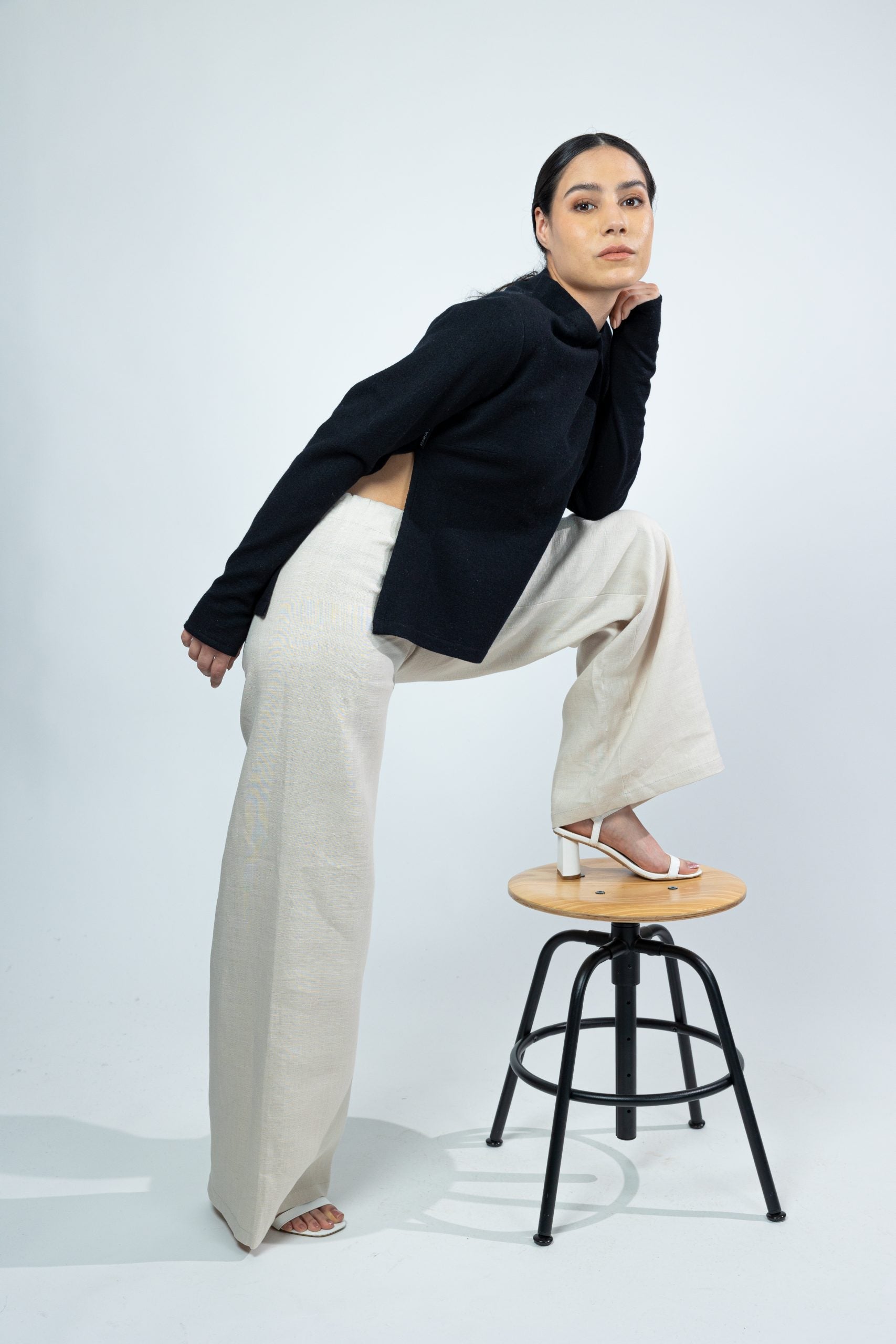 NUKKA, Top in Boiled Wool Fine image 4