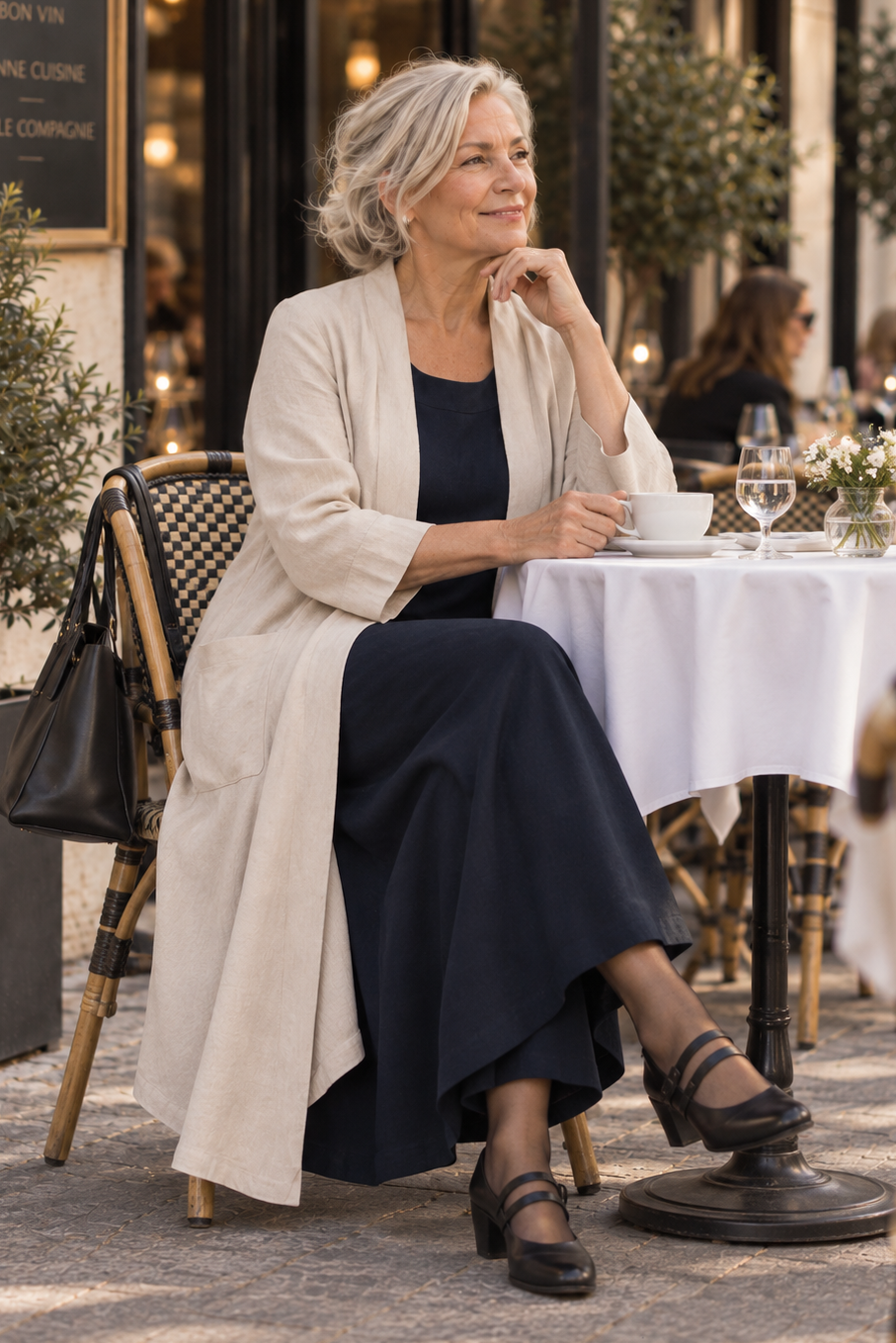 NANNA, Cardigan in Boiled Wool Fine