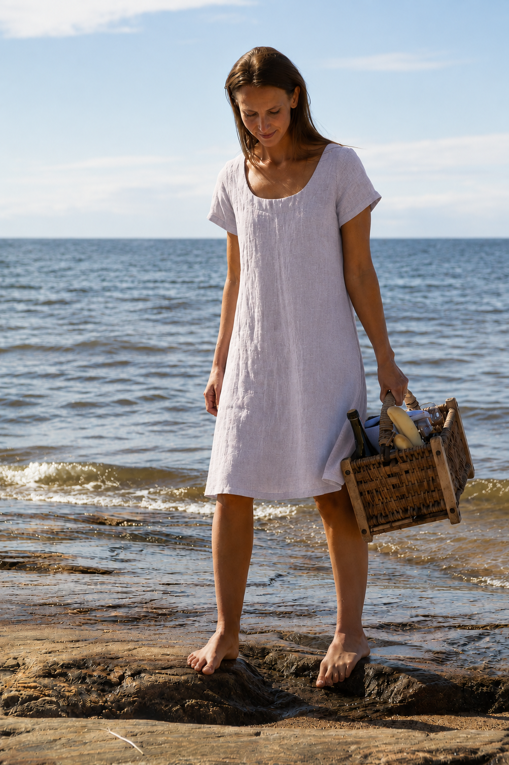 LINNEA, Dress in Thin Linen
