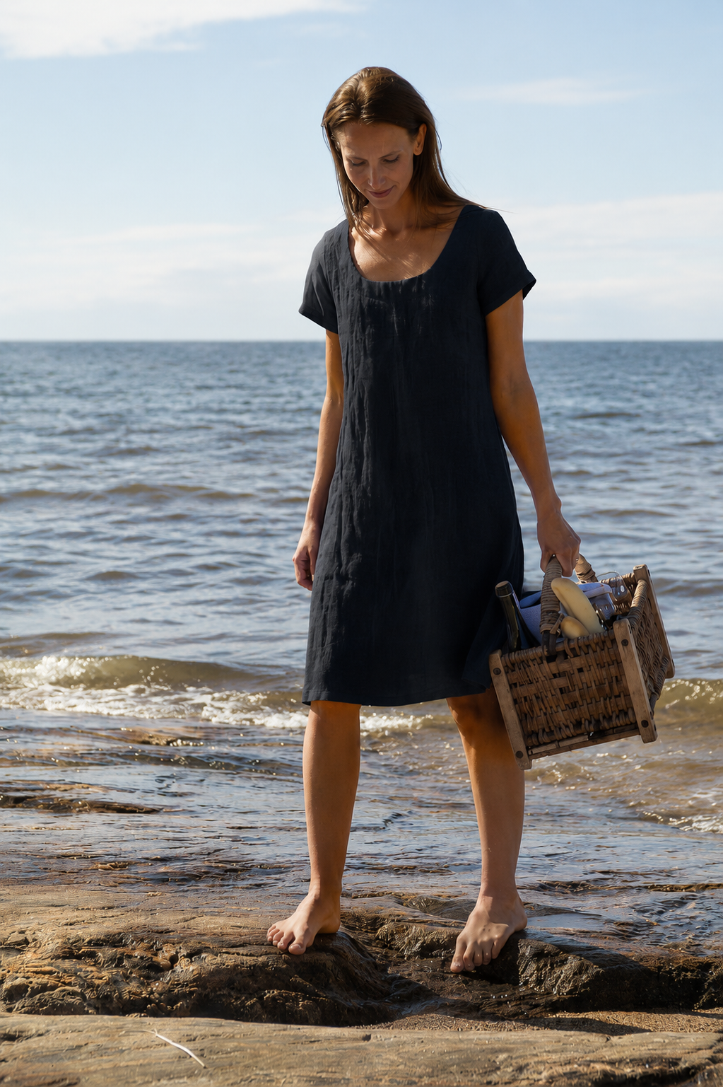 LINNEA, Dress in Thin Linen