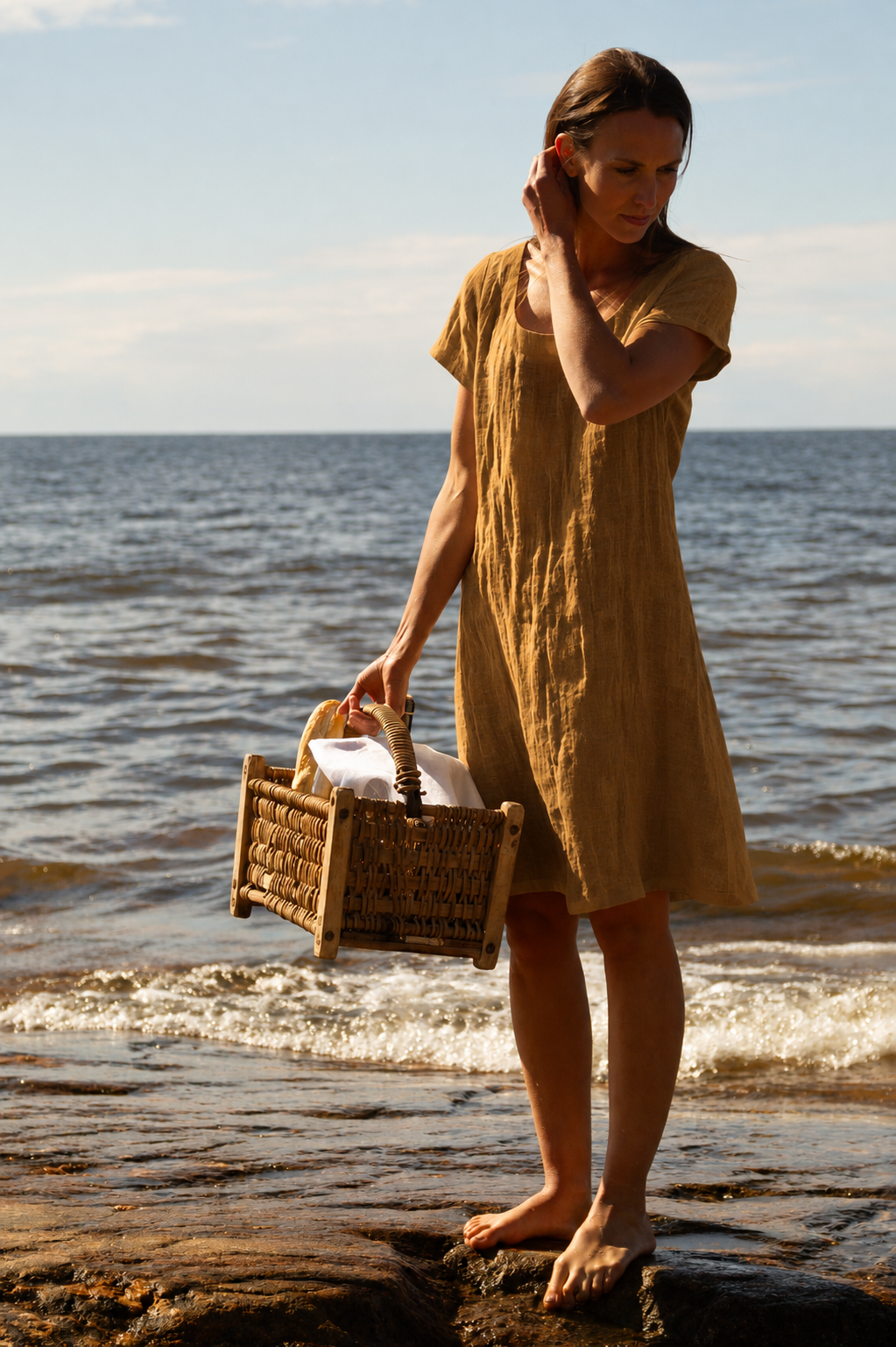 LINNEA, Dress in Thin Linen