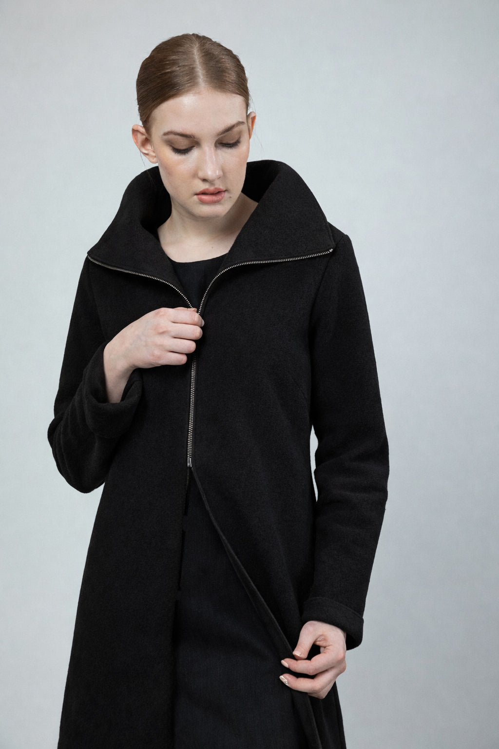LORU, Coat in Boiled Wool