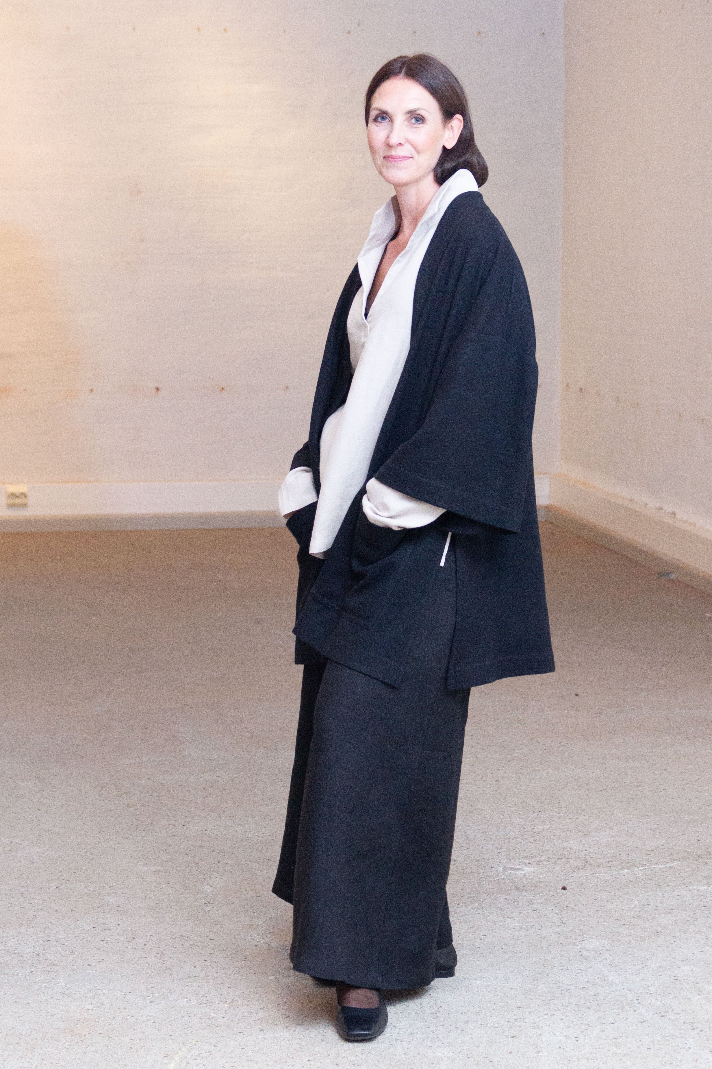 PERLA, Cardigan in Boiled Wool Fine