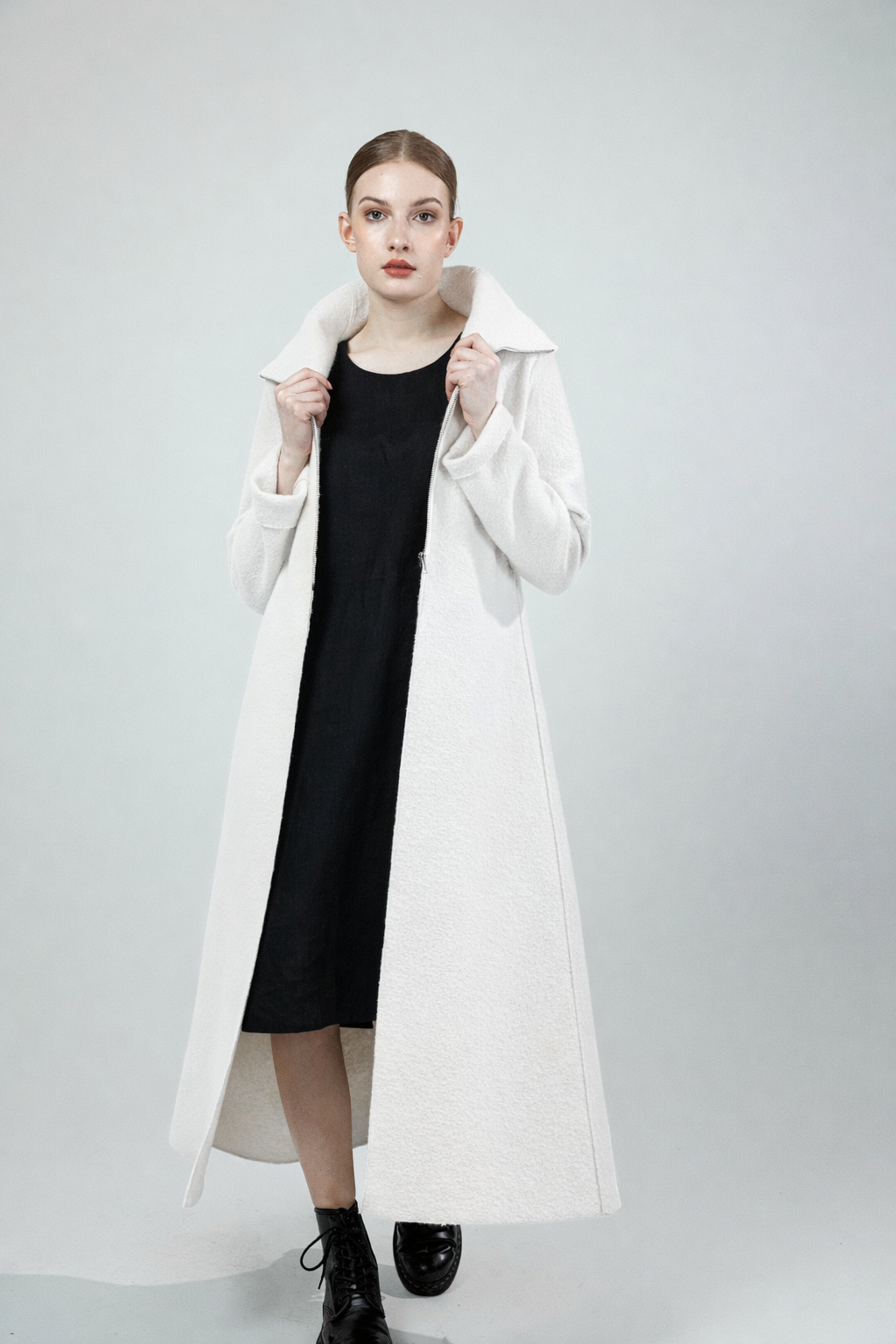 LORU, Coat in Boiled Wool