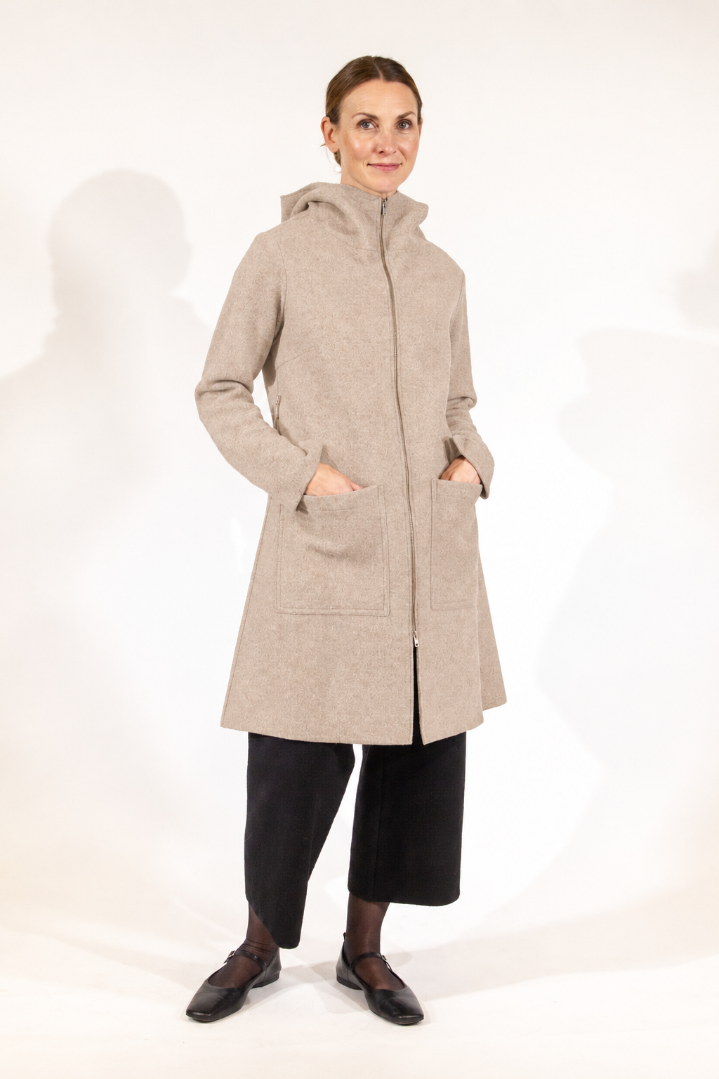 MYRNA, Coat in Boiled Wool