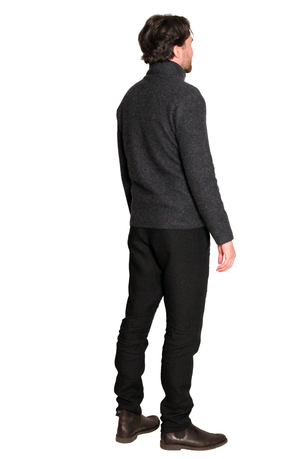 RIKI, Short jacket in Bolied Wool Fine